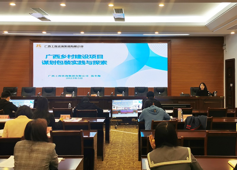 业务培训丨广西工程咨询集团为自治区加快推进FH至尊支持乡村建设业务视频培训会授课